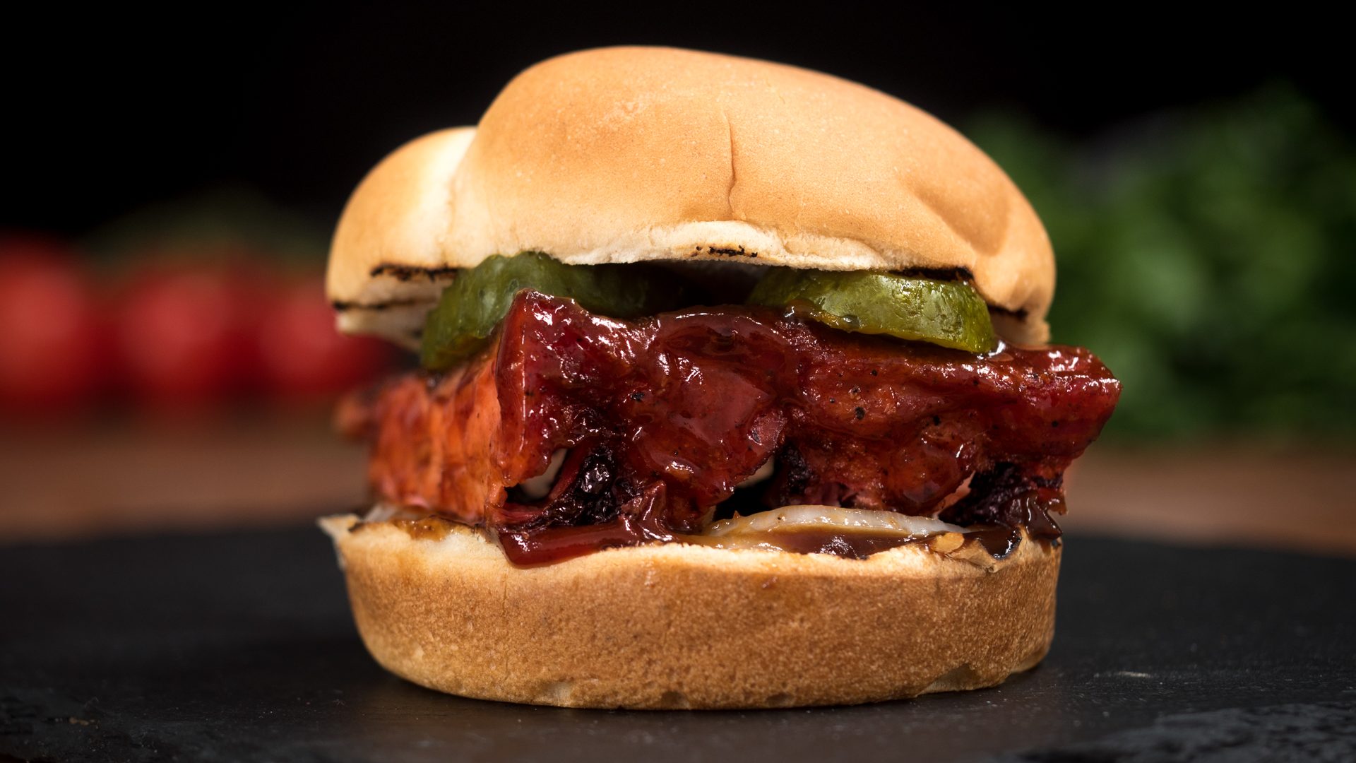 Honey BBQ Ribs Sandwich