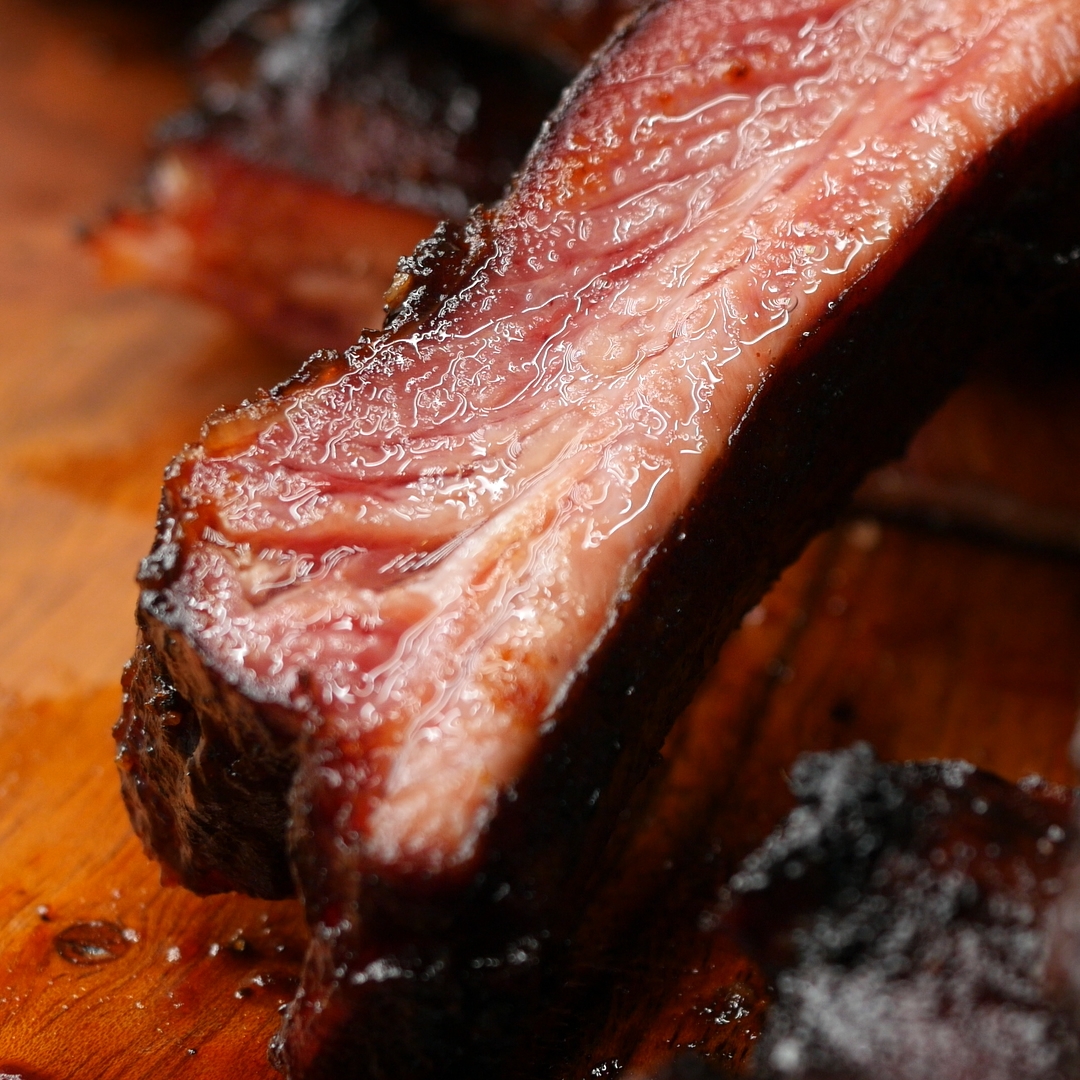 spare ribs with cherry cola glaze